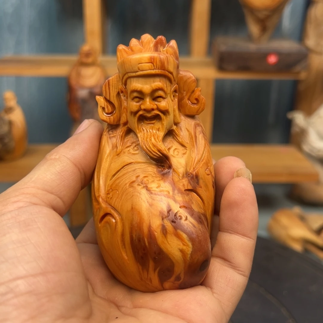 木晓*哥崖柏木摆件手把件