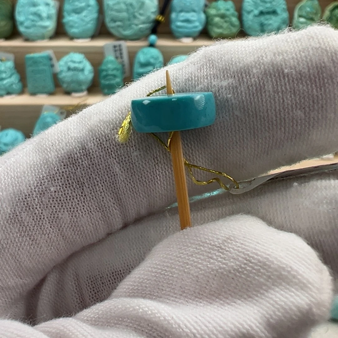 未镶嵌绿松石直切珠11.6x4.8mm