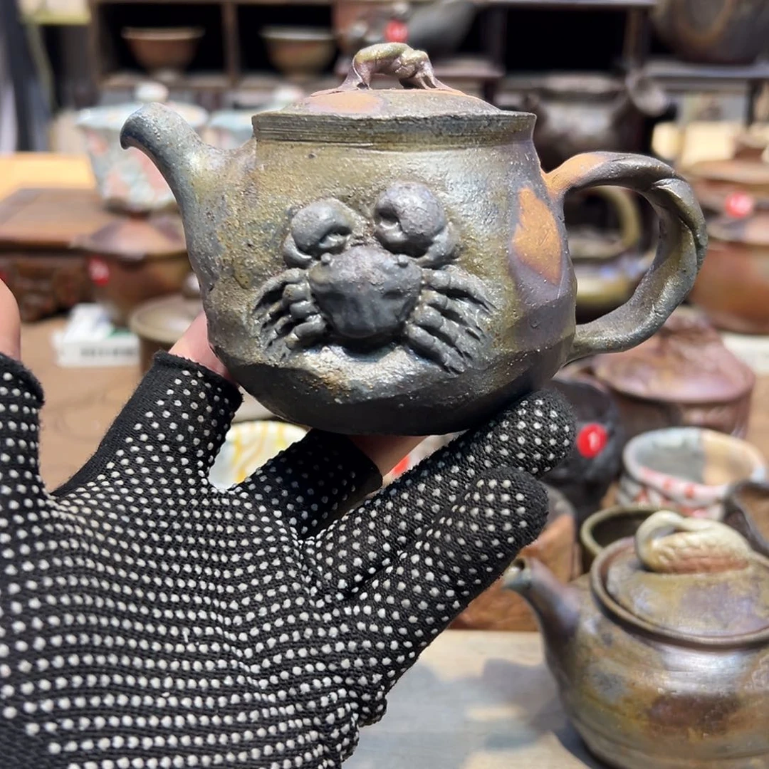 椛*备前后手壶一个好看