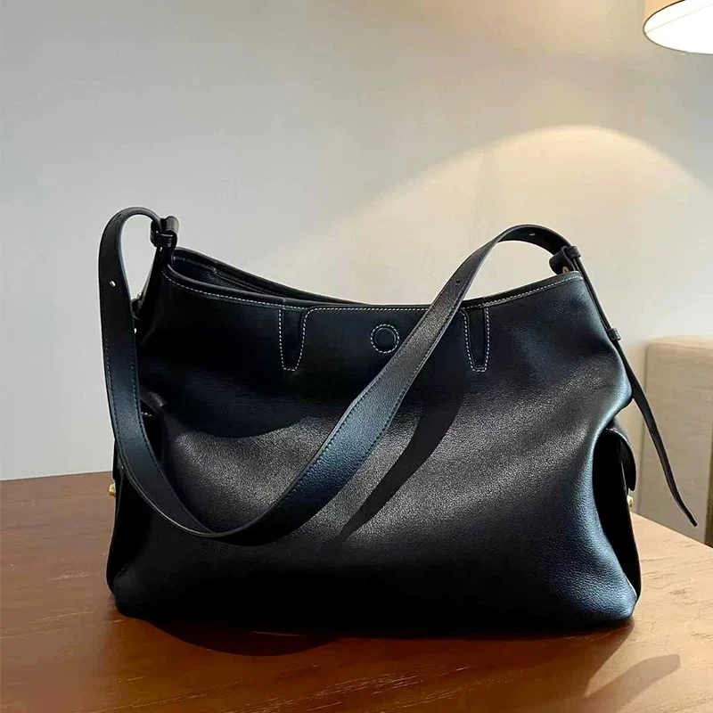 福秒 真皮小众设计感~大容量包包（B17227#）爱唯依