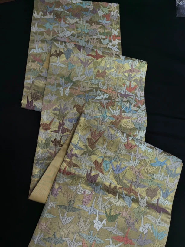中古六通千纸鹤苏绣