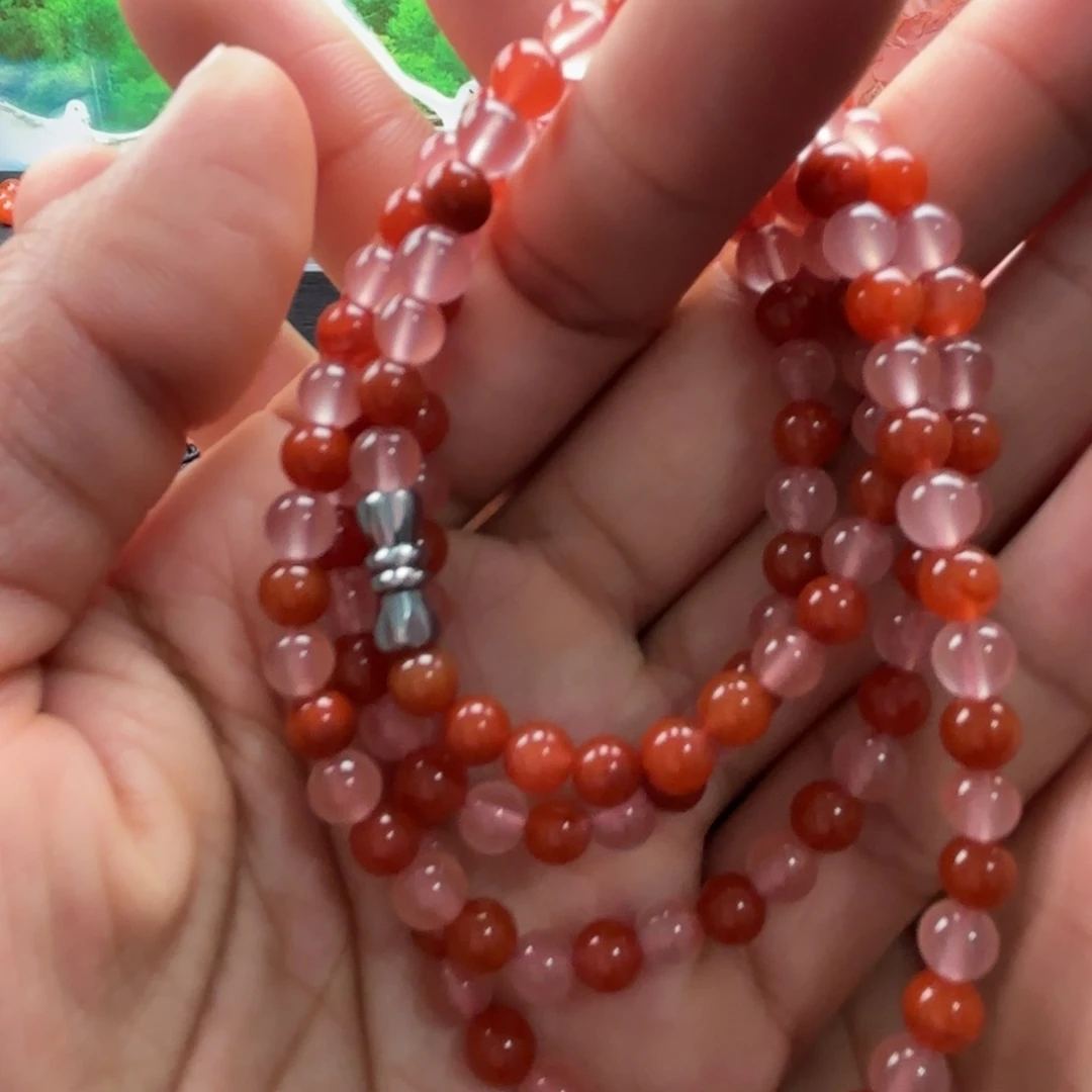 南红玛瑙未镶嵌手链
