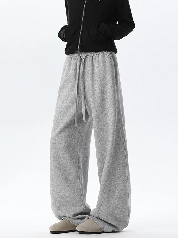 美式裤子潮牌灰色运动卫裤裤子男款秋冬款