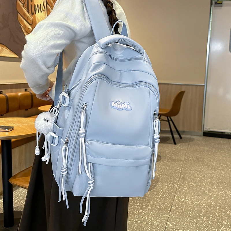 高颜值书包初中女生大容量背包高中生小学生三到六年级女孩双肩包