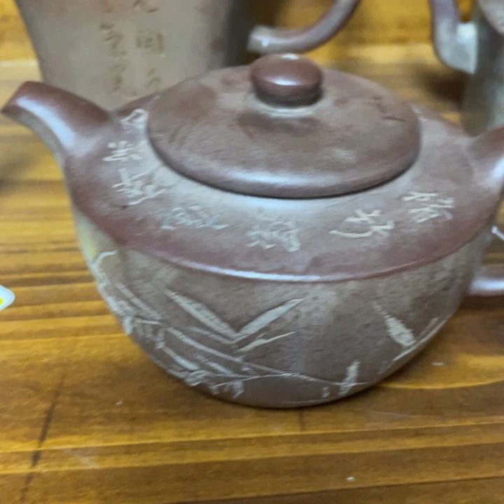 明***明底槽青茶壶紫砂艺术作品