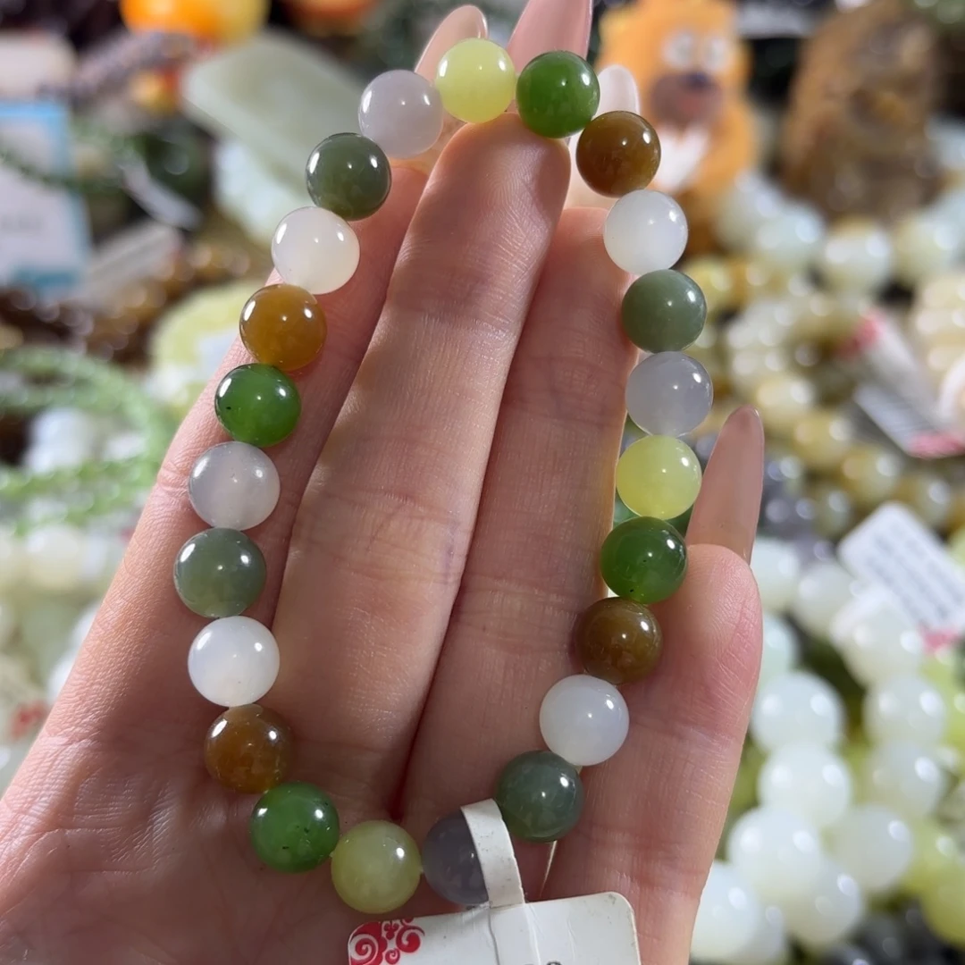 和田玉未镶嵌手链196