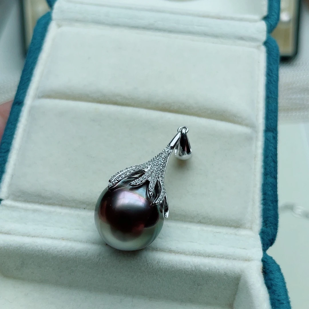 S***.银S925镶嵌海水珍珠吊坠(不含链)