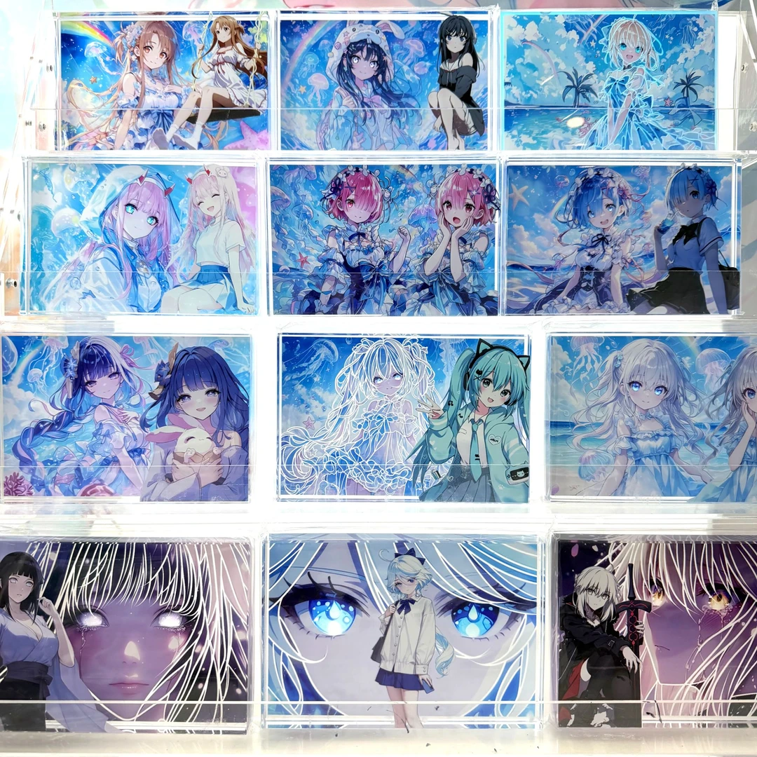 动漫亚克力水晶砖摆件15*10*1.8cm