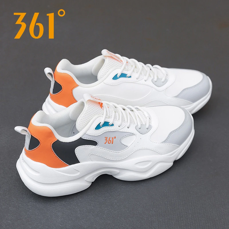 361男鞋运动鞋子男款秋冬季户外跑步鞋子ins百搭旅游鞋皮面休闲鞋