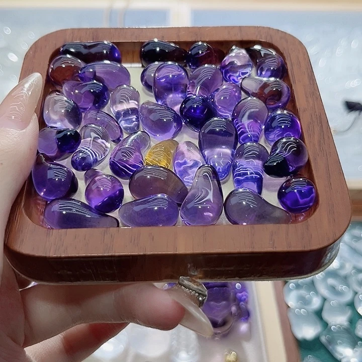 未镶嵌颈饰水晶玻利维亚紫水晶茄子