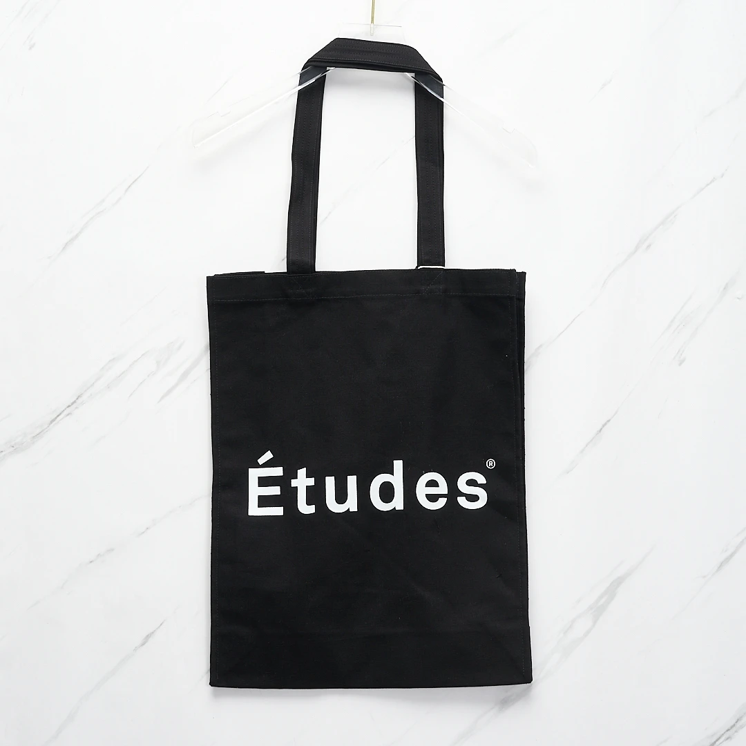 全新未使用/Etudes中性logo印花手提包/ETBB00226