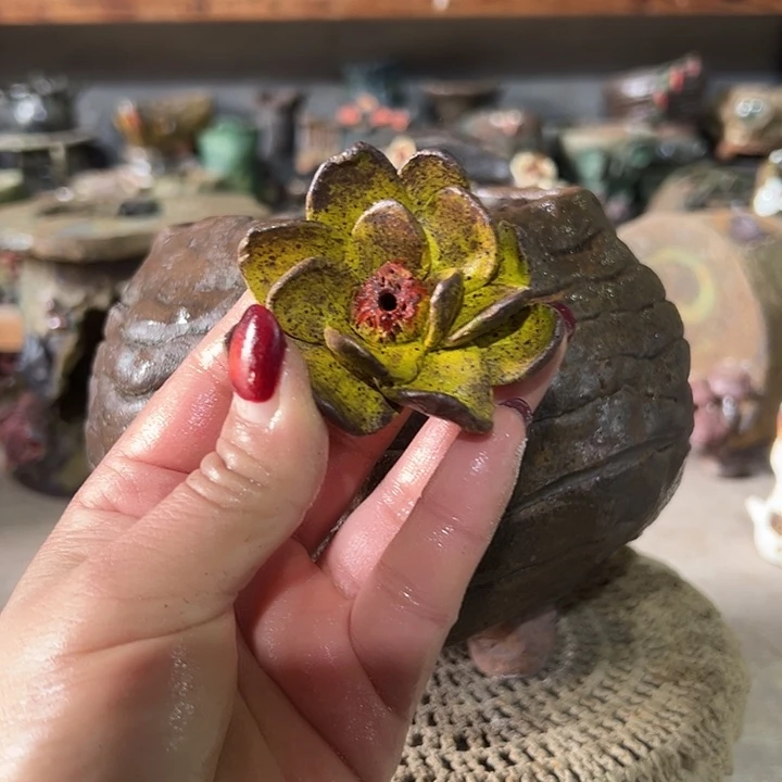 新店福利手工粗陶高温花盆