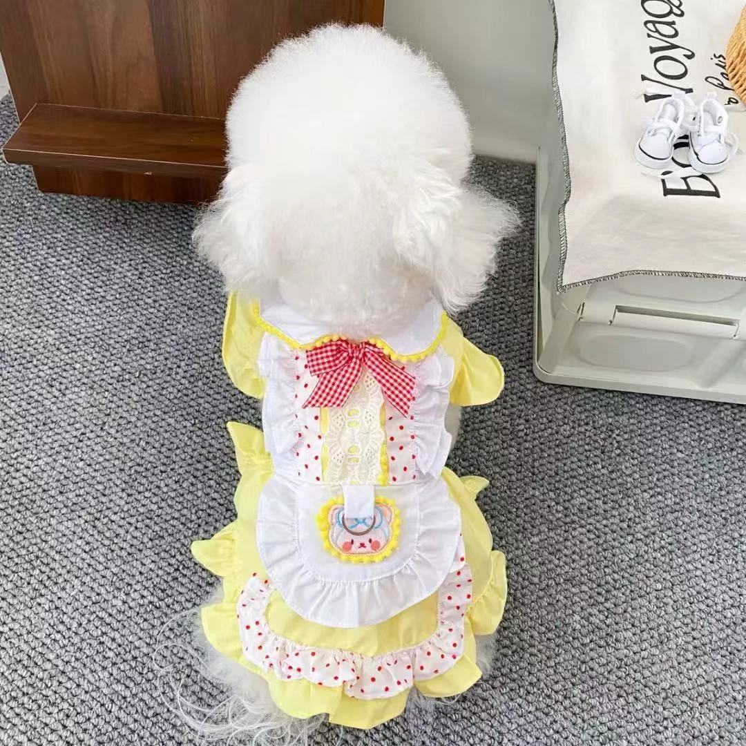宠物狗狗猫咪通用洛丽塔公主裙子马尔济斯约克夏中小型犬春夏款