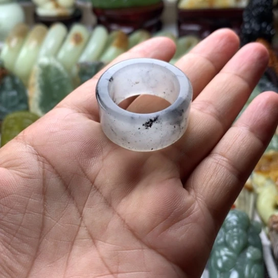未镶嵌蛇纹石玉岫玉手把件