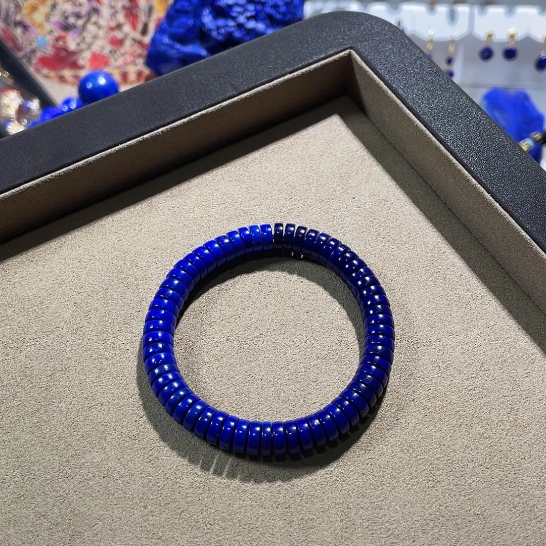未镶嵌青金石高品彩虹8mm药片手串
