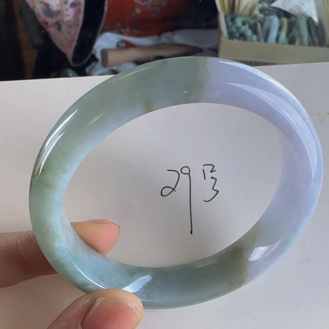 翡翠手镯未镶嵌老坑58圈半山水