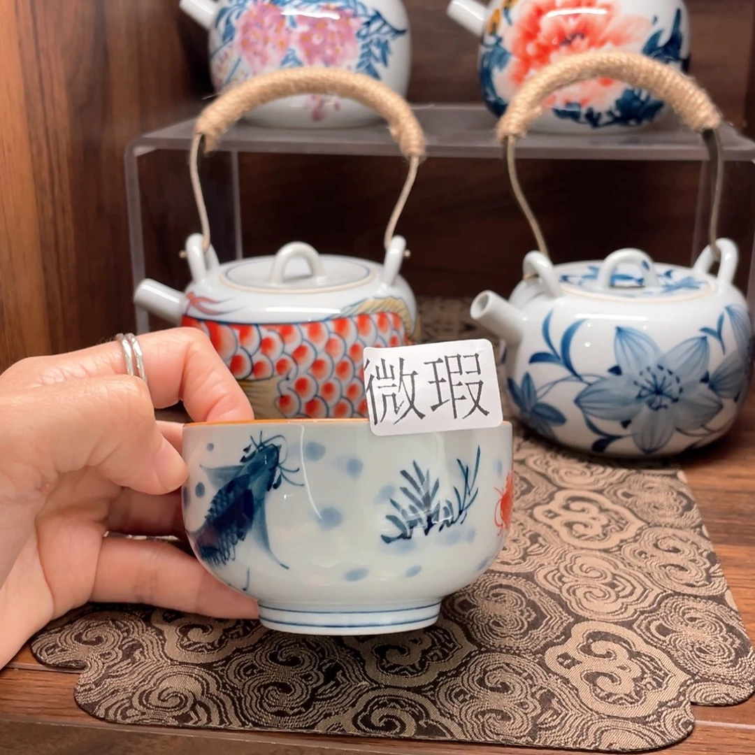 微瑕釉下彩纯手绘