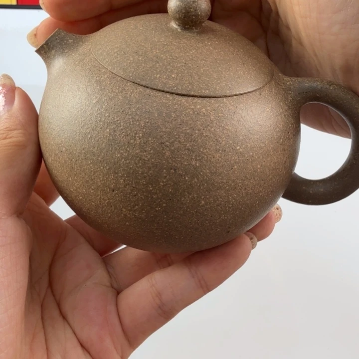 茶壶紫砂宜兴原矿紫砂蟹壳青250