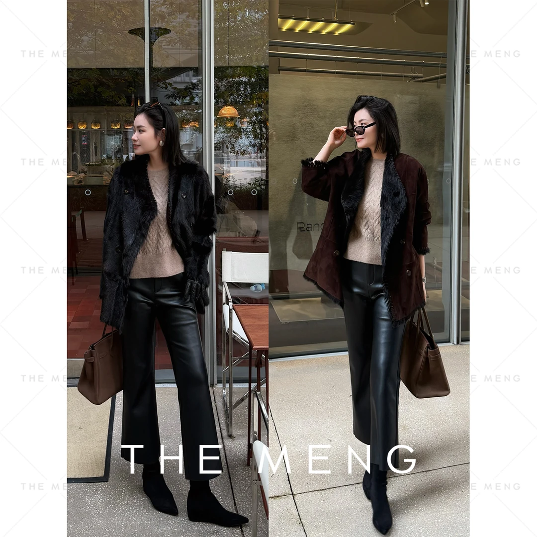 THE MENG【米兰】小山羊至暖至奢毛皮一体皮草#M254A1677