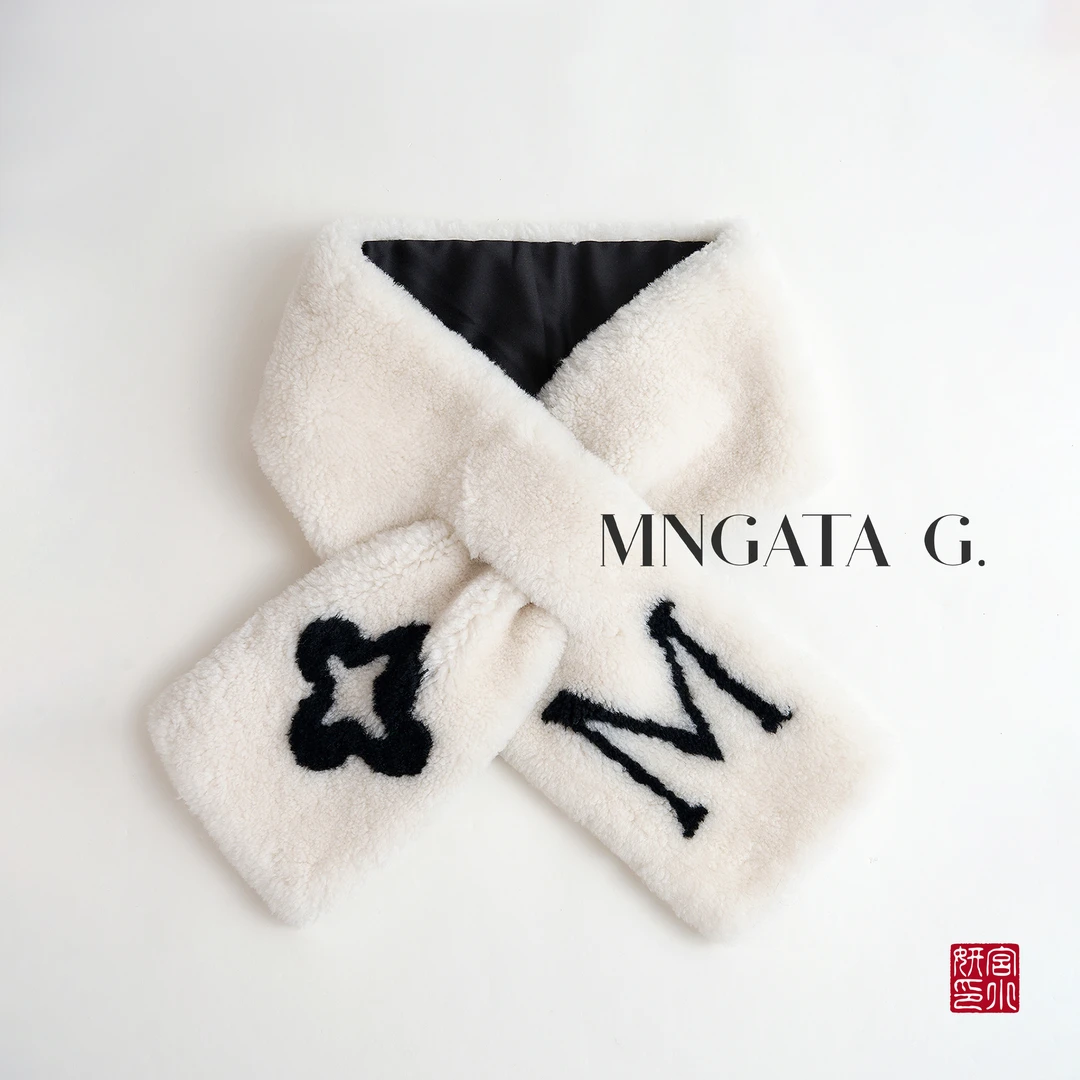 MNGATA G.宫小妍【烟火人间】卡拉库尔羊毛秋冬百搭国风围巾5081150