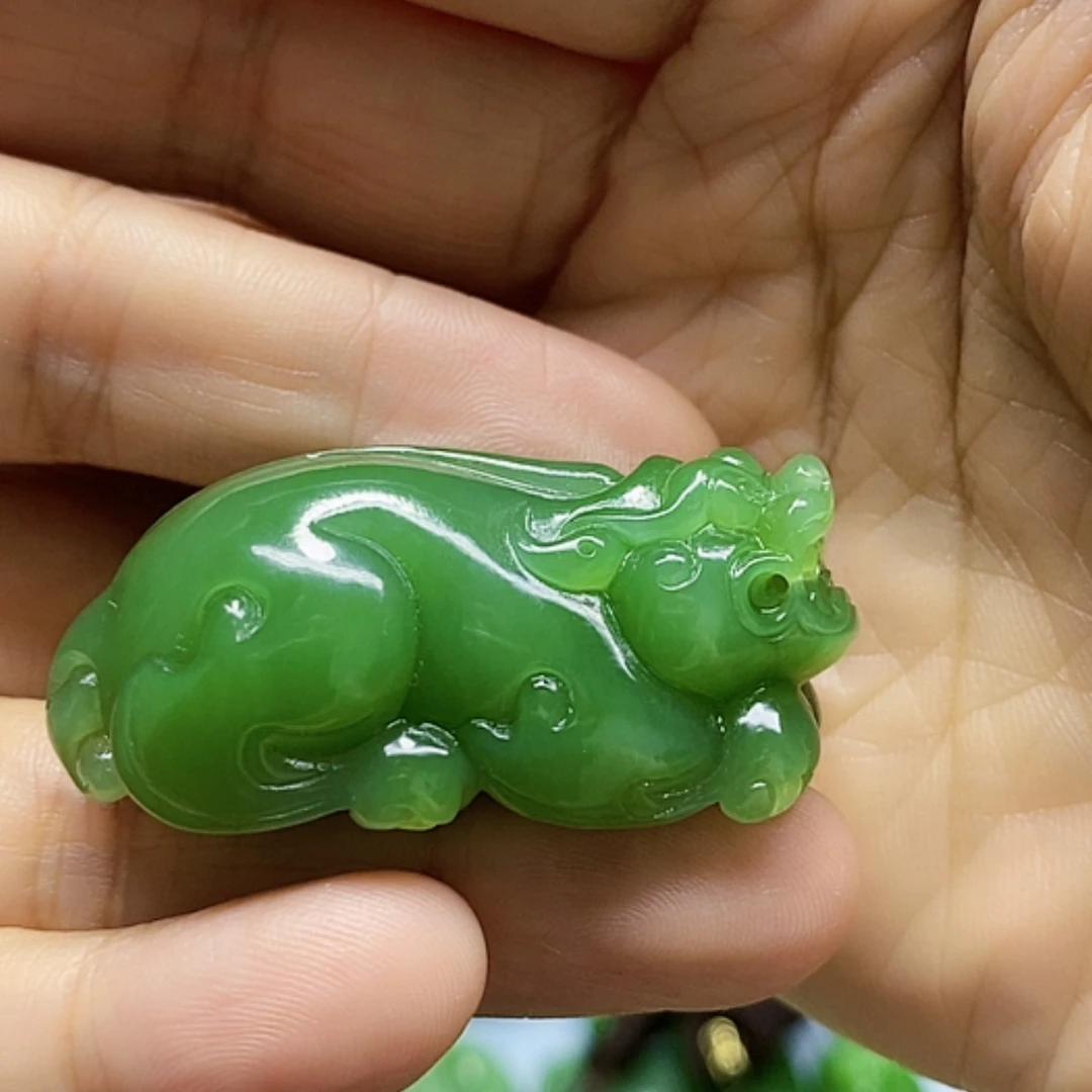 【闪购商品】未镶嵌和田玉（碧玉）挂件二****发