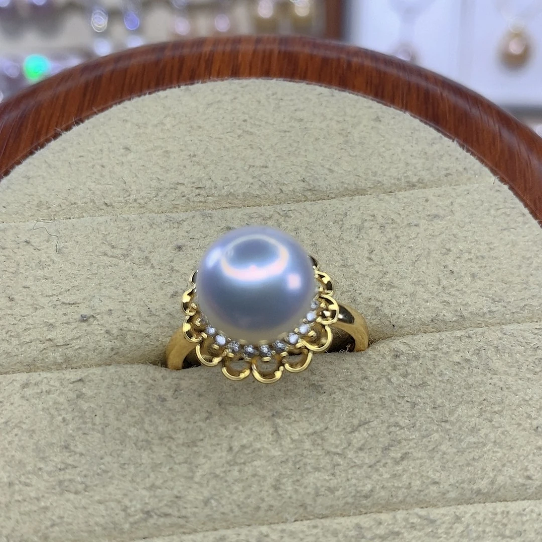 戒指合金淡水珍珠