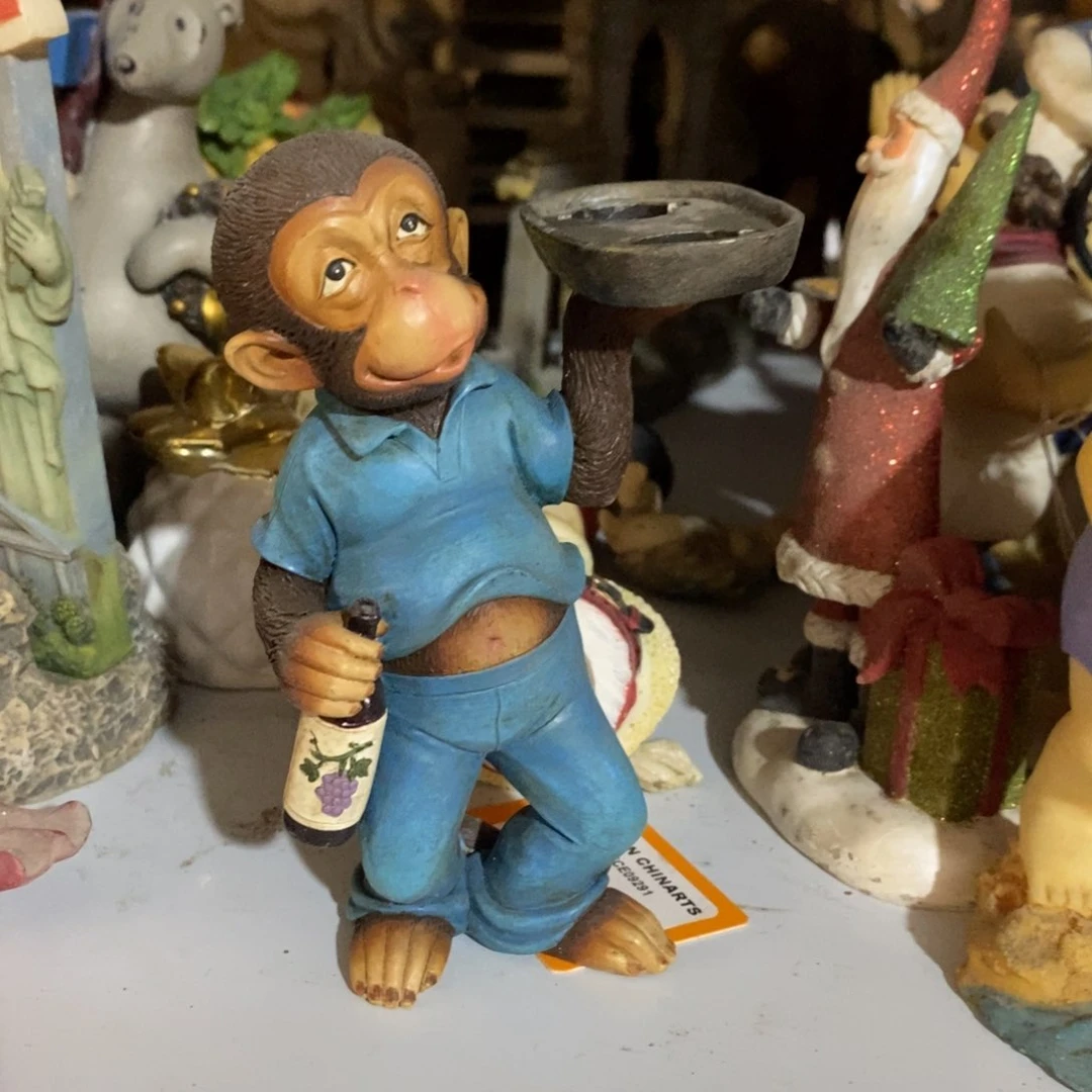 默认微瑕 陶瓷树脂摆件小*家