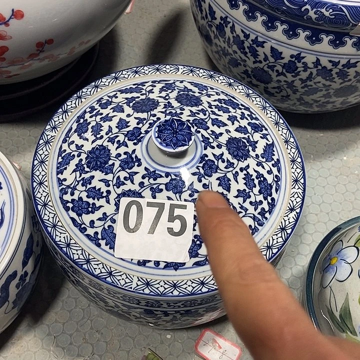 瓷片景德镇陶瓷罐5斤