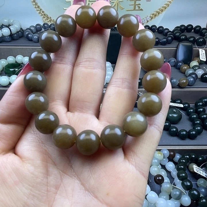 和田玉未镶嵌手链