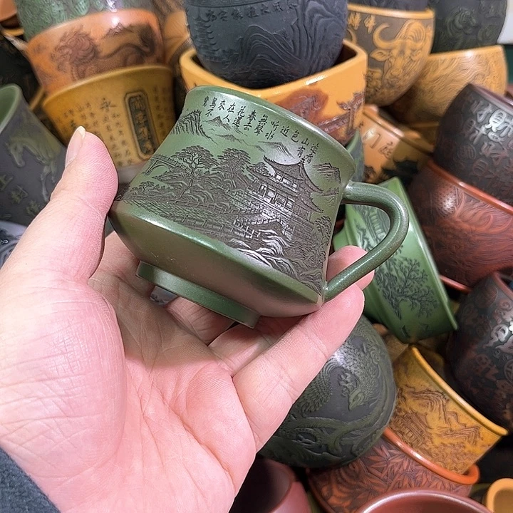 茶杯紫砂全手工紫砂主人杯