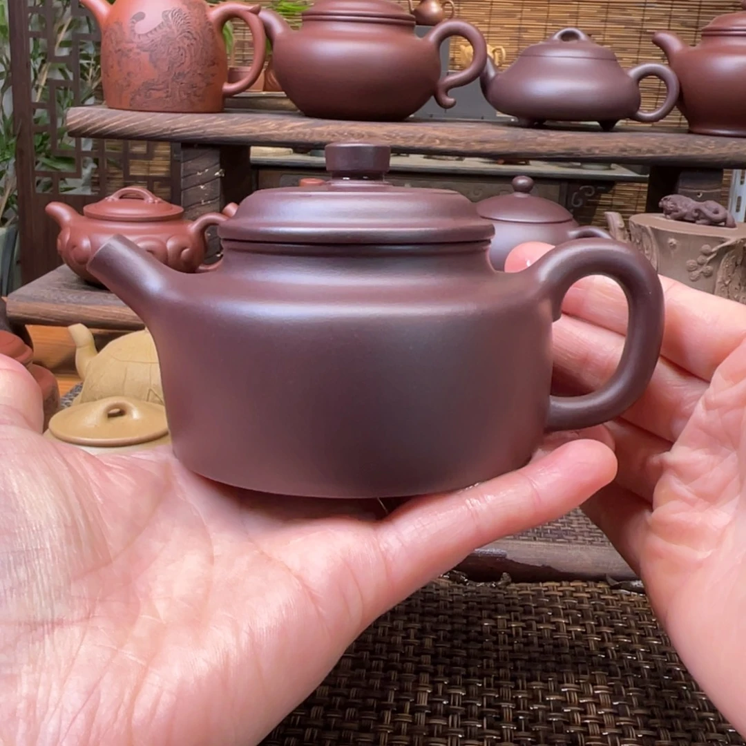 紫砂茶壶宜兴原矿紫砂手工制全180