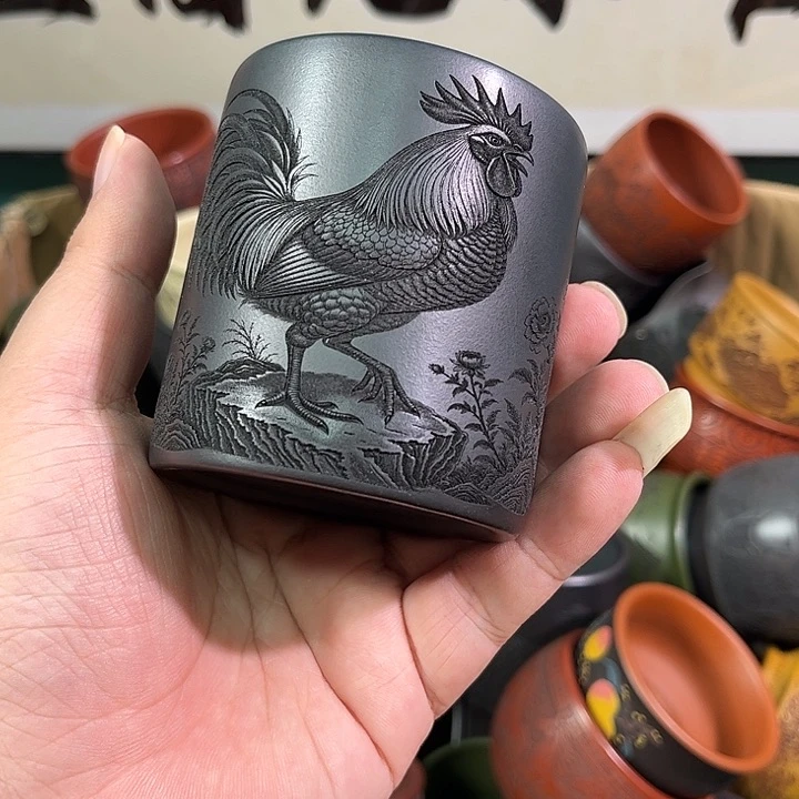 茶杯紫砂全手工紫砂主人杯