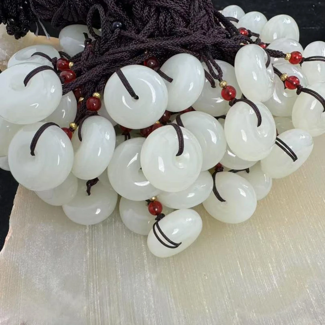 新人体验--青海山料平安扣精美精雕时尚时尚