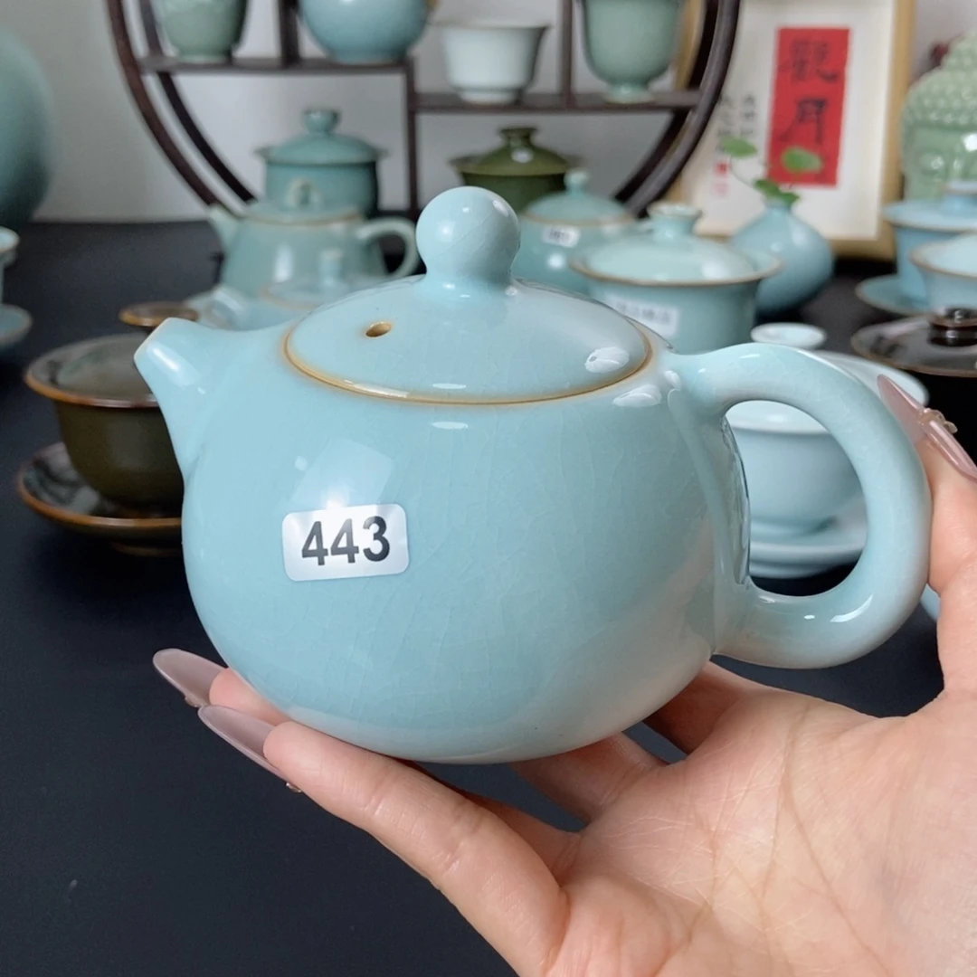 天青釉西施壶微瑕443号