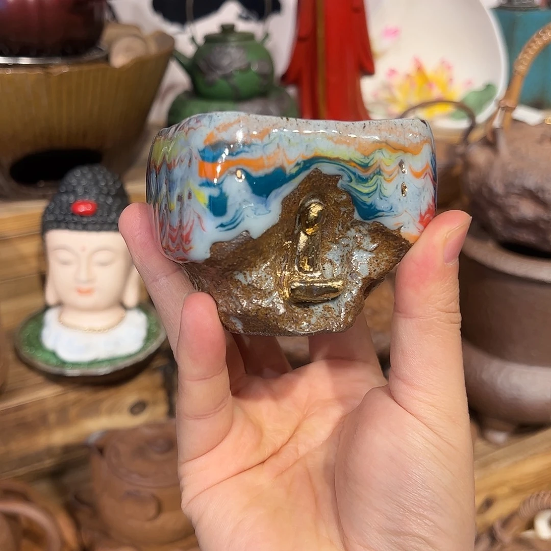 可以养的粗陶原矿老岩泥茶器