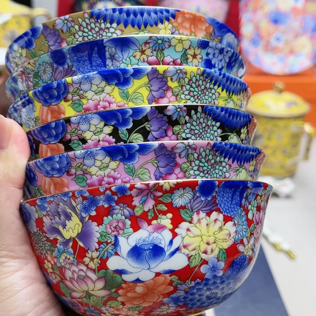 【闪购商品】珐琅4.5寸6个…………