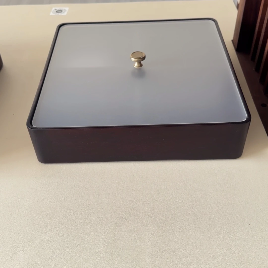 端景台紫檀木类血檀干果盒