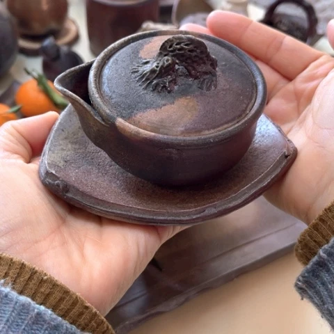 金**英备前烧一个个宝瓶我一个