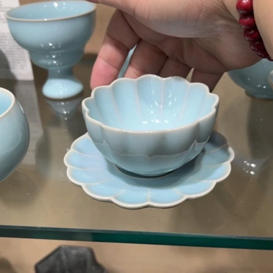 瓷片陶瓷茶具汝瓷茶具