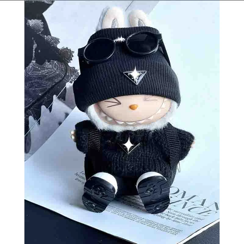 labubu奢品娃衣坐坐派对马卡龙1代2代3代普拉哒系列冬款毛衣6件套