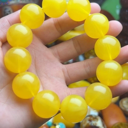 未镶嵌琥珀手串蜜蜡