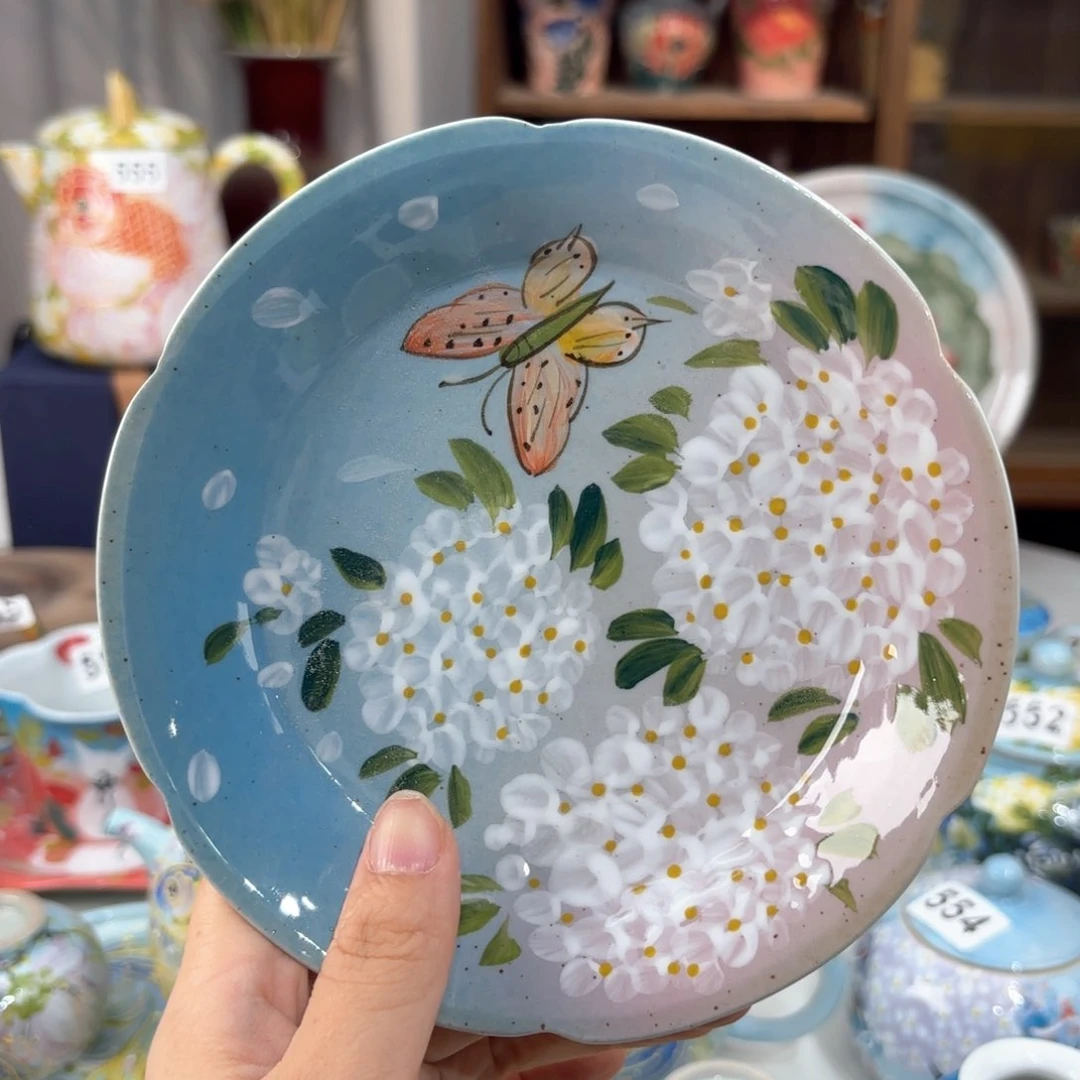 景德镇手绘高温釉下彩陶瓷茶具