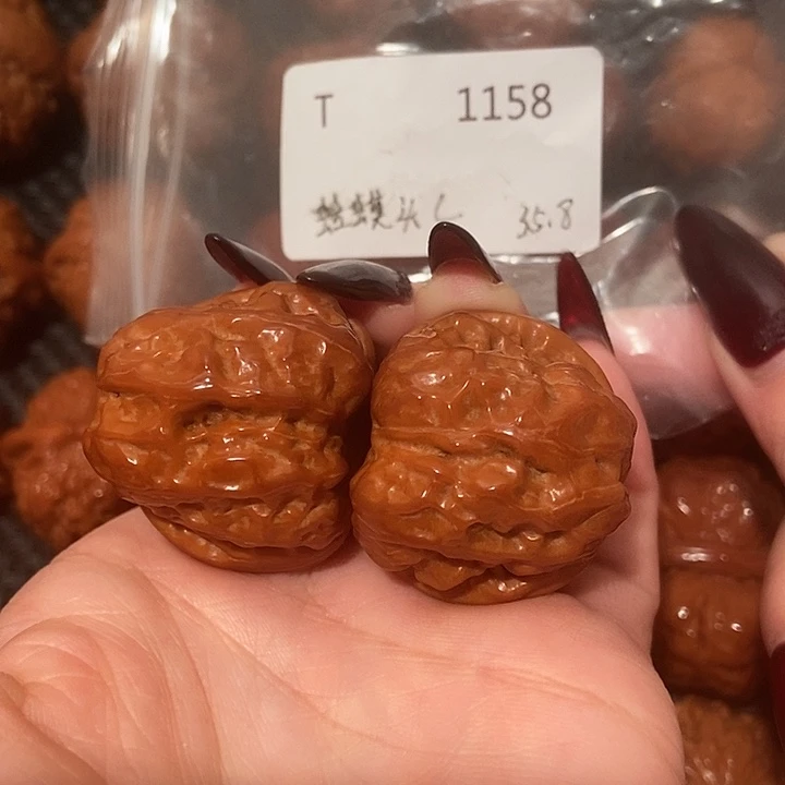 吊坠文玩核桃蛤蟆头35.8肚39.8