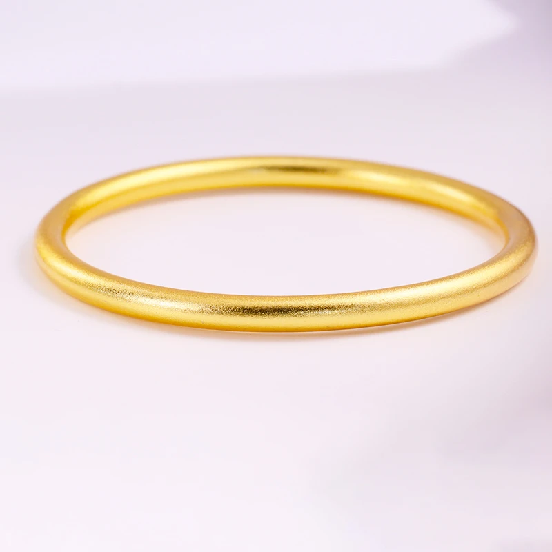 【手工锻造】保底30克5MM古法磨砂实心传承闭口手镯