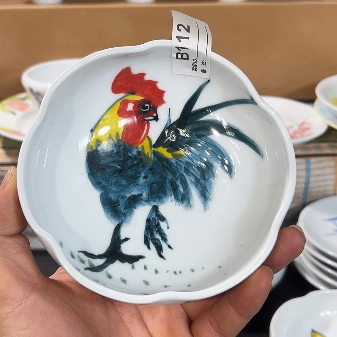 陶瓷景德镇手工高温陶瓷5寸花口碗