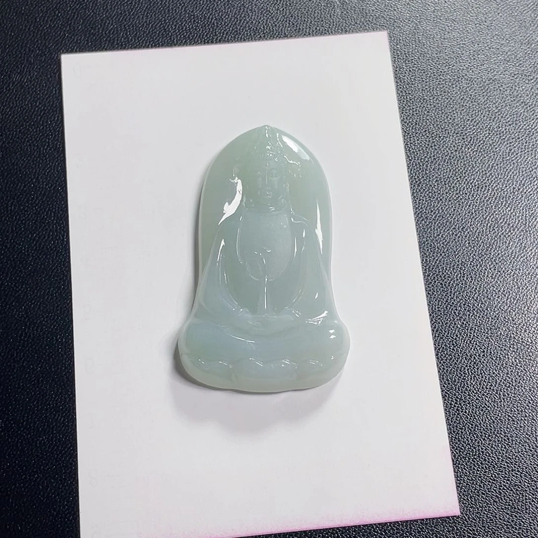 翡翠颈饰未镶嵌缅甸天然A货翡翠