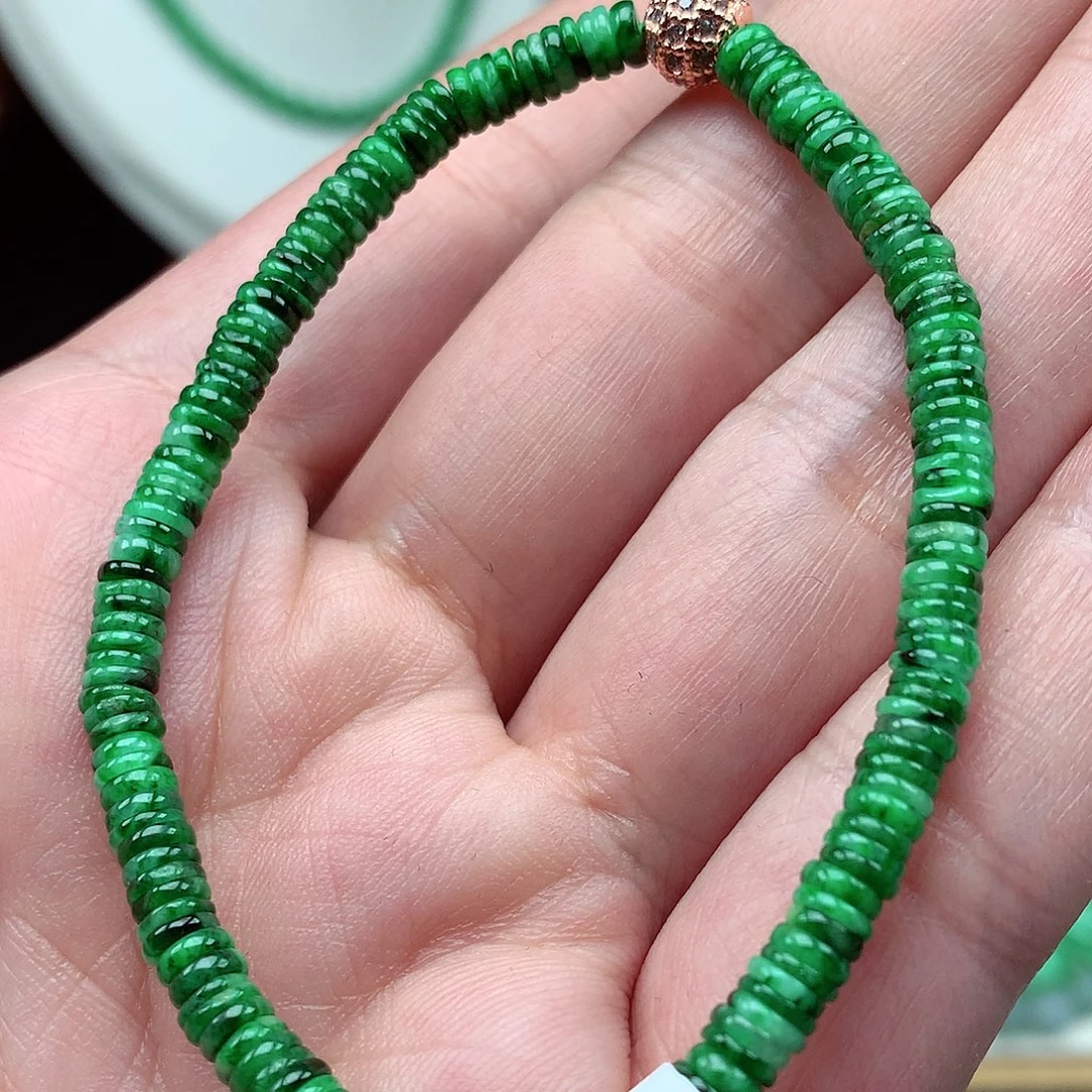 翡翠未镶嵌毛衣链翡翠