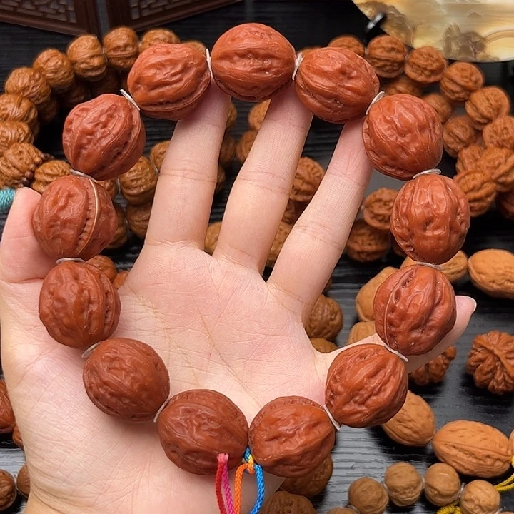 吊坠桃核红皮粗筋