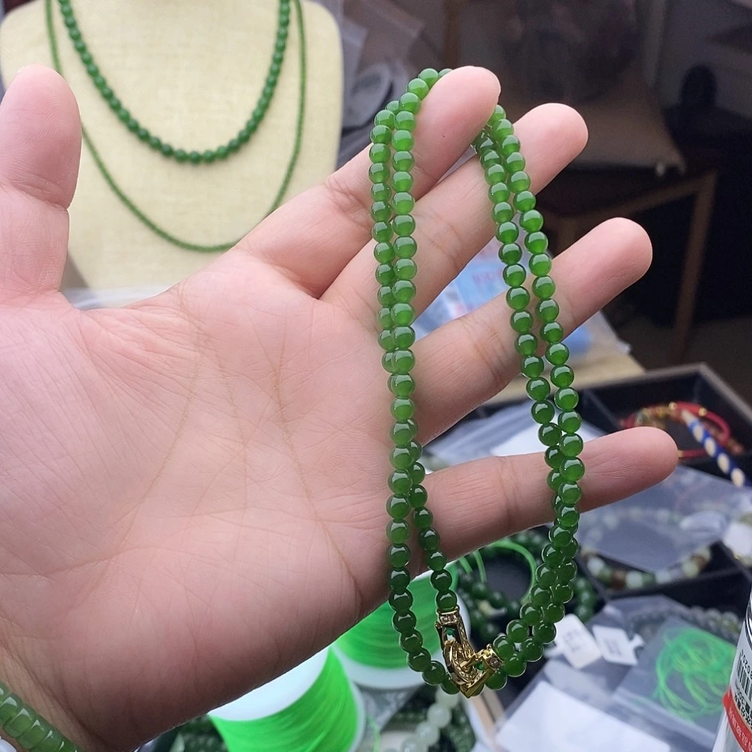 和田玉未镶嵌手链