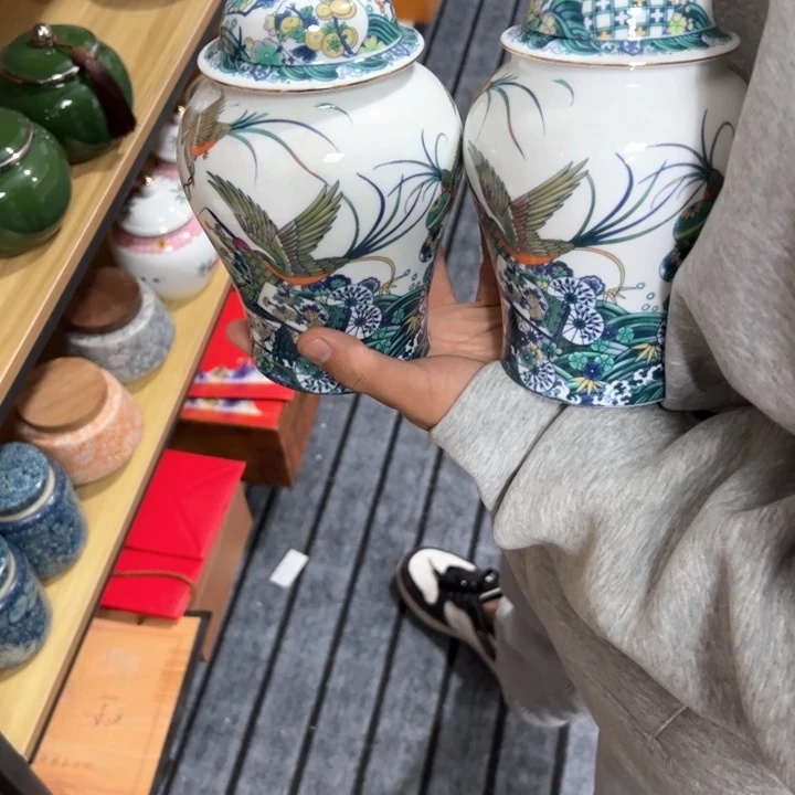 茶叶罐陶瓷家用储物罐轻微瑕疵品介意勿拍